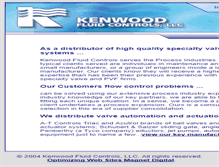 Tablet Screenshot of kenwoodfluidcontrols.com